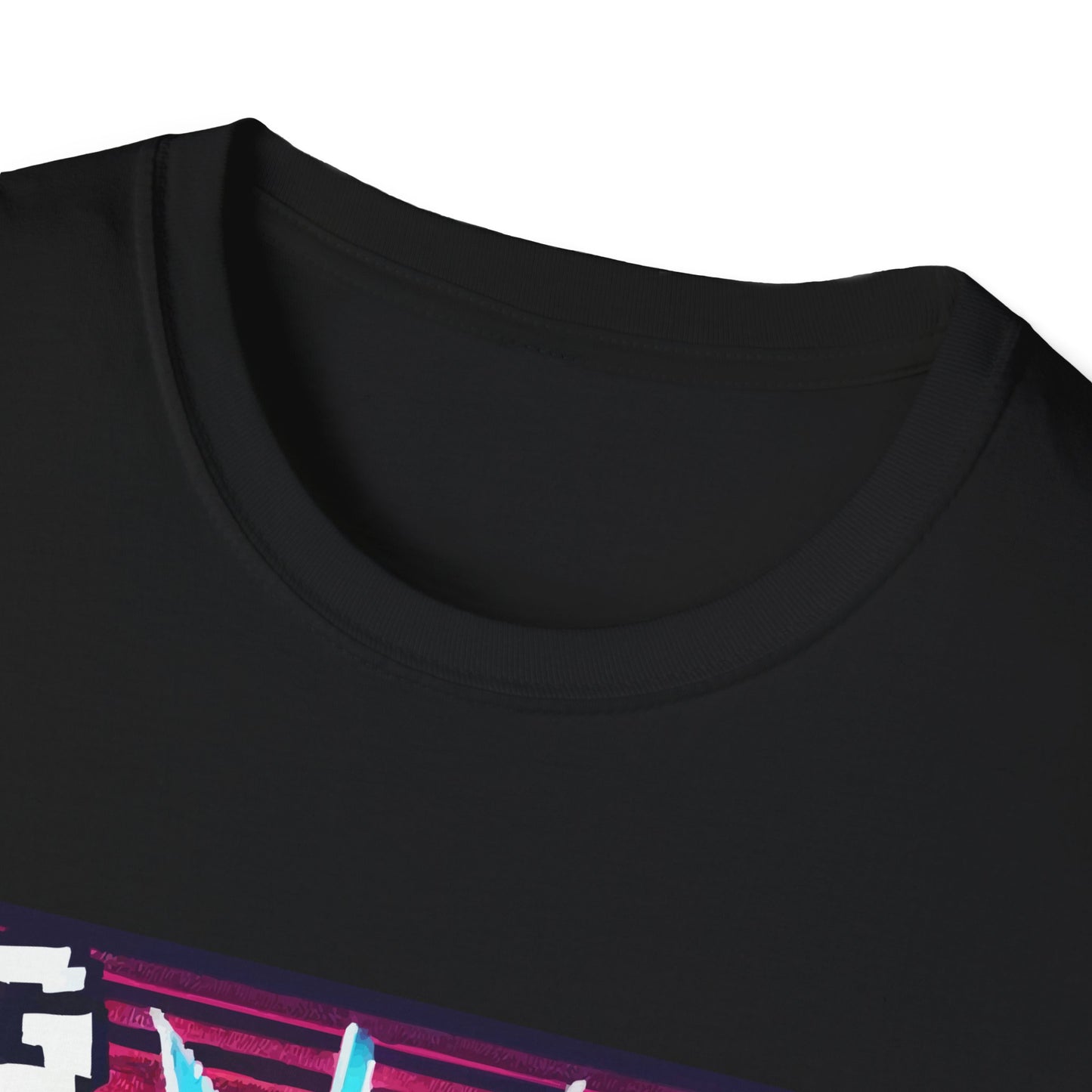 Funny Gamer Unisex Softstyle T-Shirt - 'Lag Made Me Do It' Design