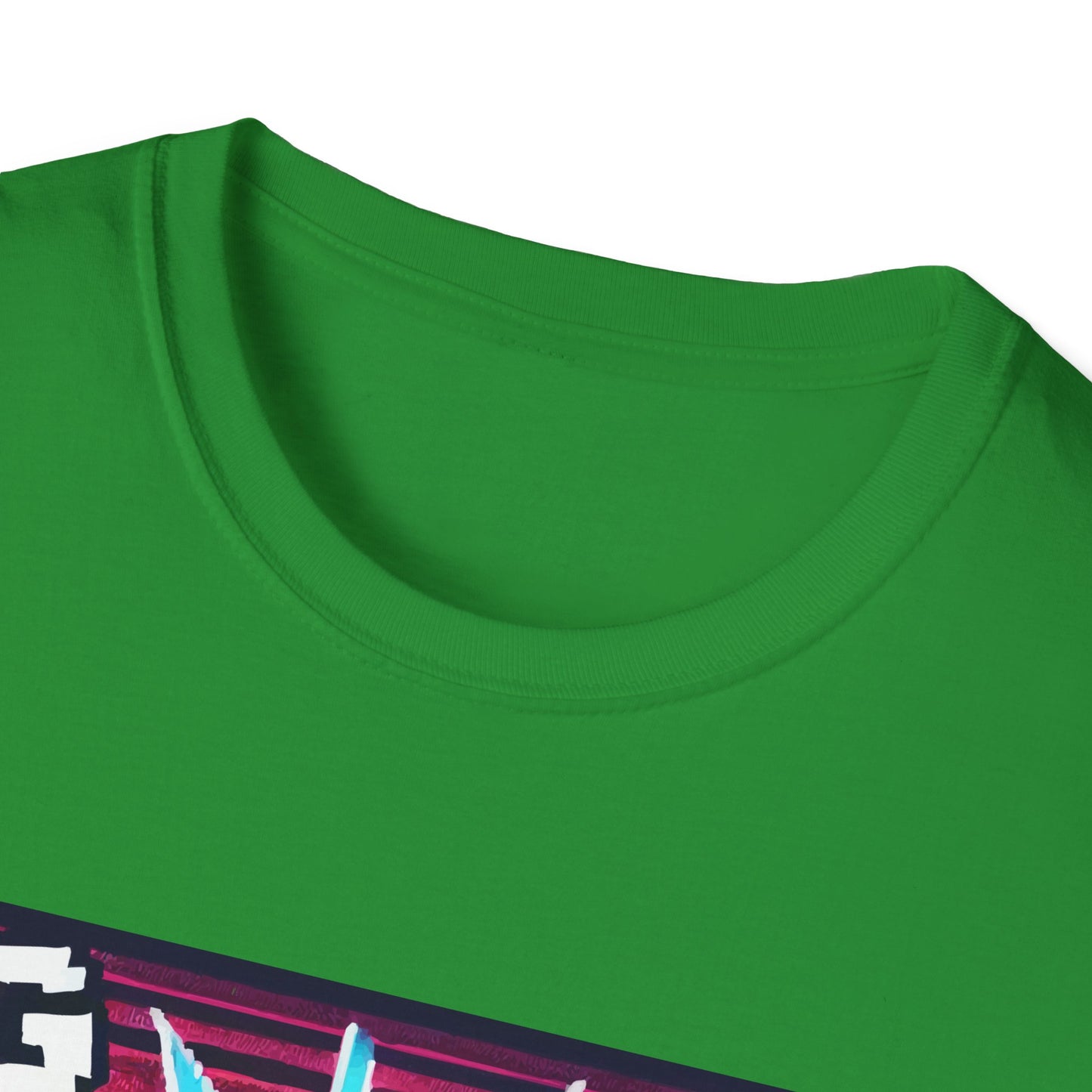 Funny Gamer Unisex Softstyle T-Shirt - 'Lag Made Me Do It' Design