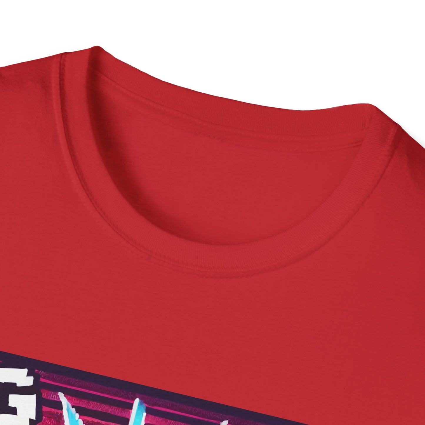 Funny Gamer Unisex Softstyle T-Shirt - 'Lag Made Me Do It' Design