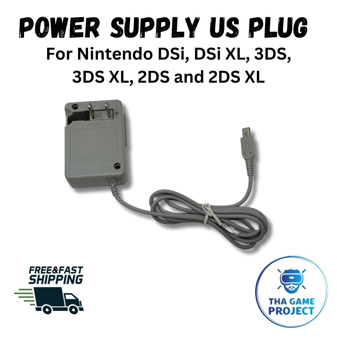 🔌 US 2-Pin Nintendo 2DS/3DS/XL Power Supply Charger WAP-002(USA) 🔌