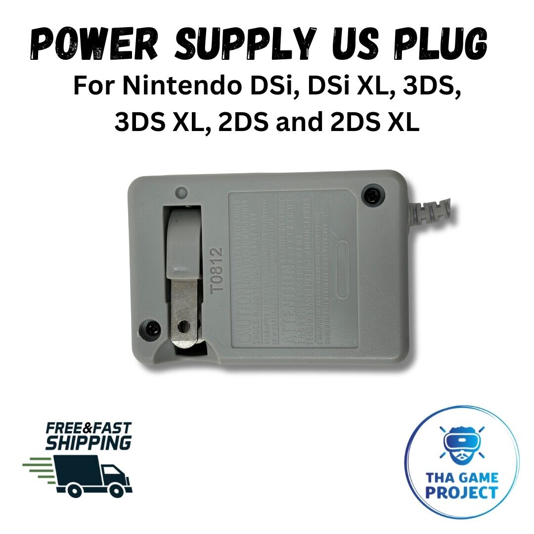 🔌 US 2-Pin Nintendo 2DS/3DS/XL Power Supply Charger WAP-002(USA) 🔌