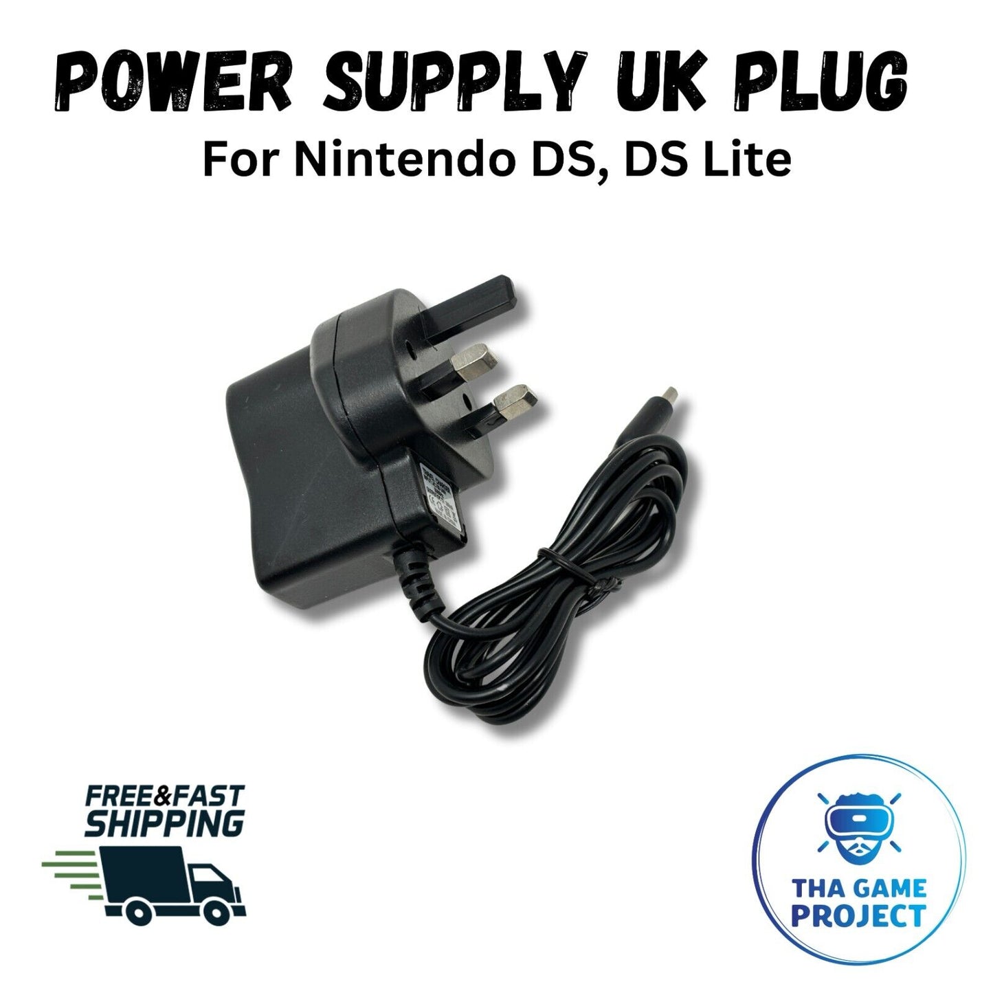 🔌 UK 3-Pin Nintendo DS/DS Lite Power Supply Charger USG-002(UK) 🔌
