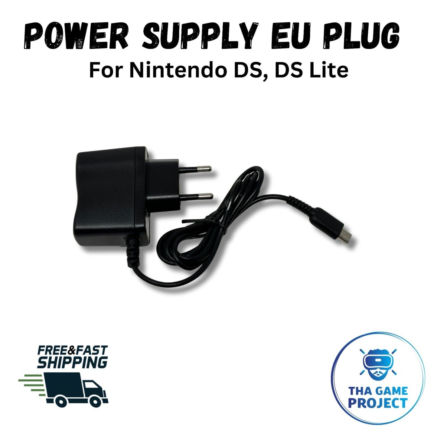 🔌 Cargador de fuente de alimentación de 2 pines para Nintendo DS/DS Lite de la UE USG-002(EU) 🔌