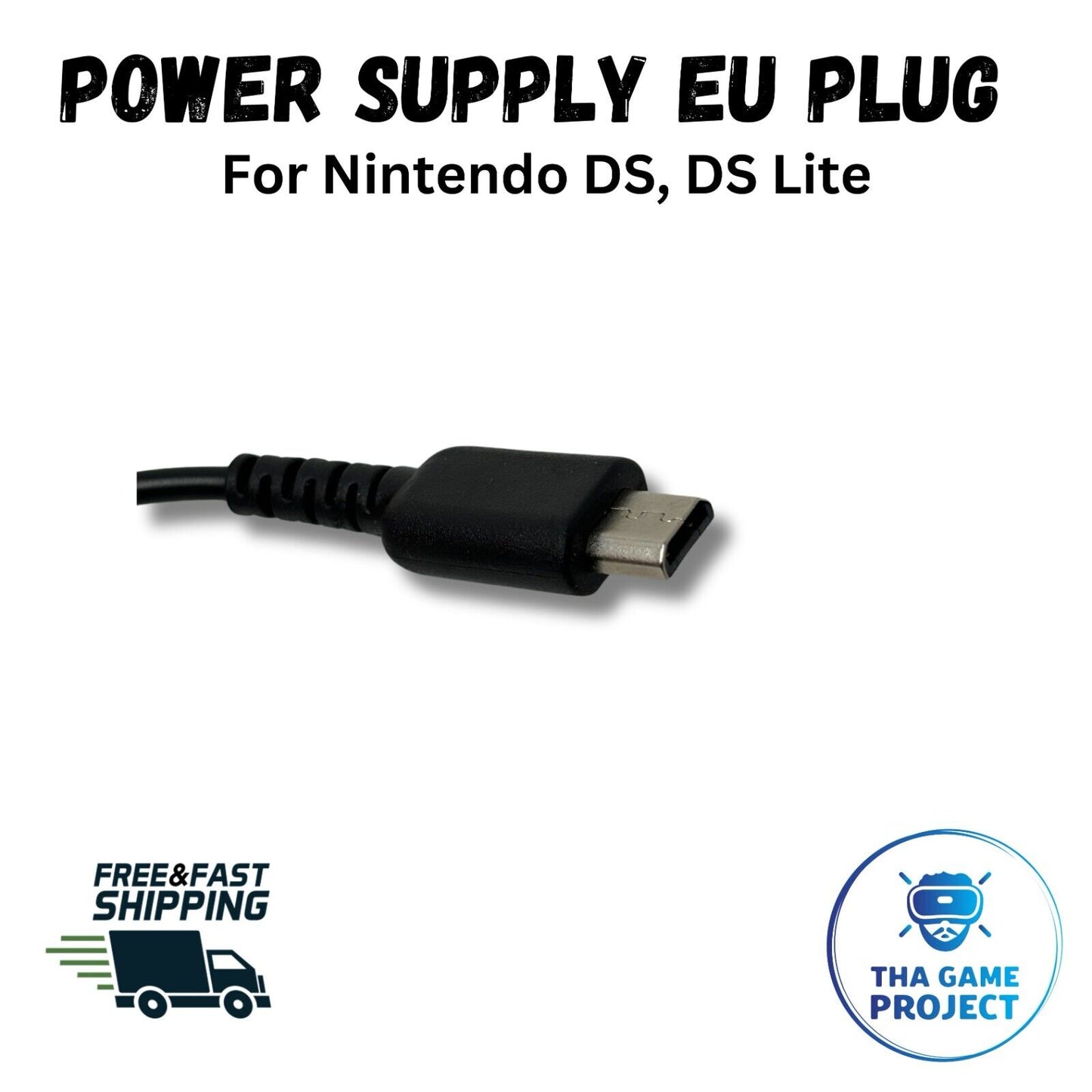 🔌 Cargador de fuente de alimentación de 2 pines para Nintendo DS/DS Lite de la UE USG-002(EU) 🔌