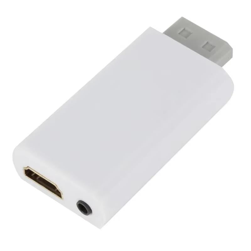 Adaptador de Wii a HDMI: convertidor Full HD 1080P, audio de 3,5 mm para televisores y monitores de alta definición