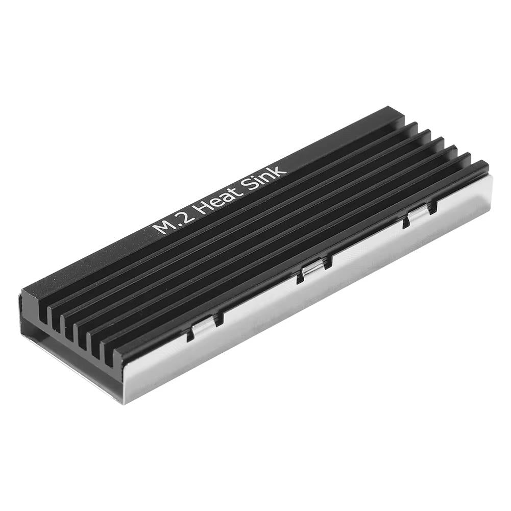 Disipador de calor SSD M.2 - Aluminio para NVMe 2280, almohadilla de enfriamiento para PC/PS5 NEGRO