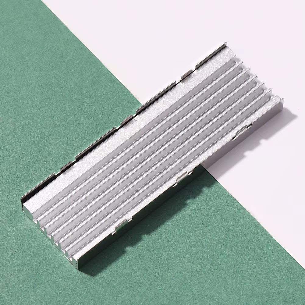Disipador de calor SSD M.2 - Aluminio para NVMe 2280, almohadilla de enfriamiento para PC/PS5 NEGRO