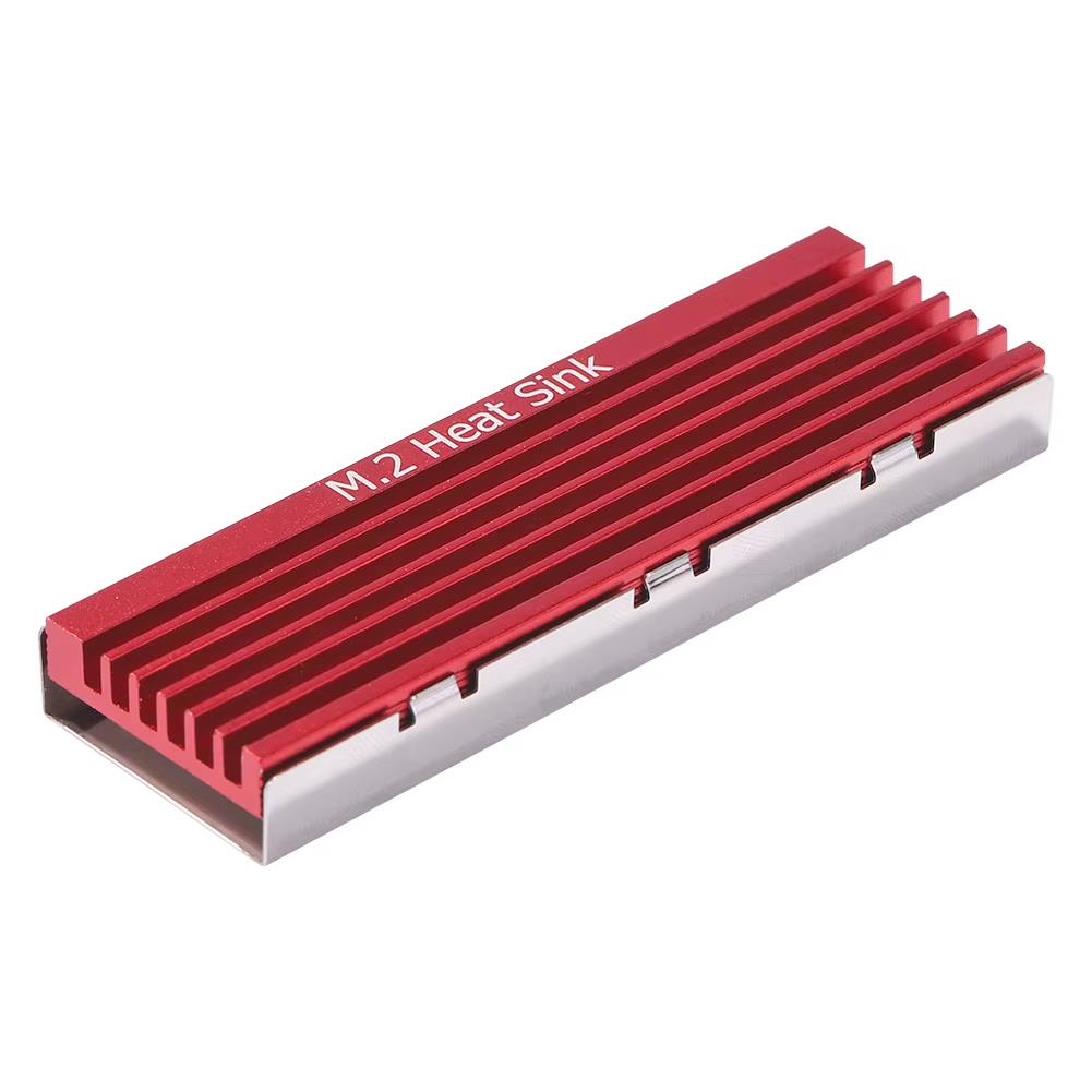 Disipador de calor SSD M.2 - Aluminio para NVMe 2280, almohadilla de enfriamiento para PC/PS5 NEGRO