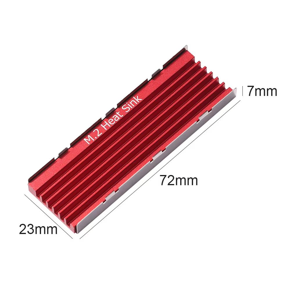 Disipador de calor SSD M.2 - Aluminio para NVMe 2280, almohadilla de enfriamiento para PC/PS5 NEGRO