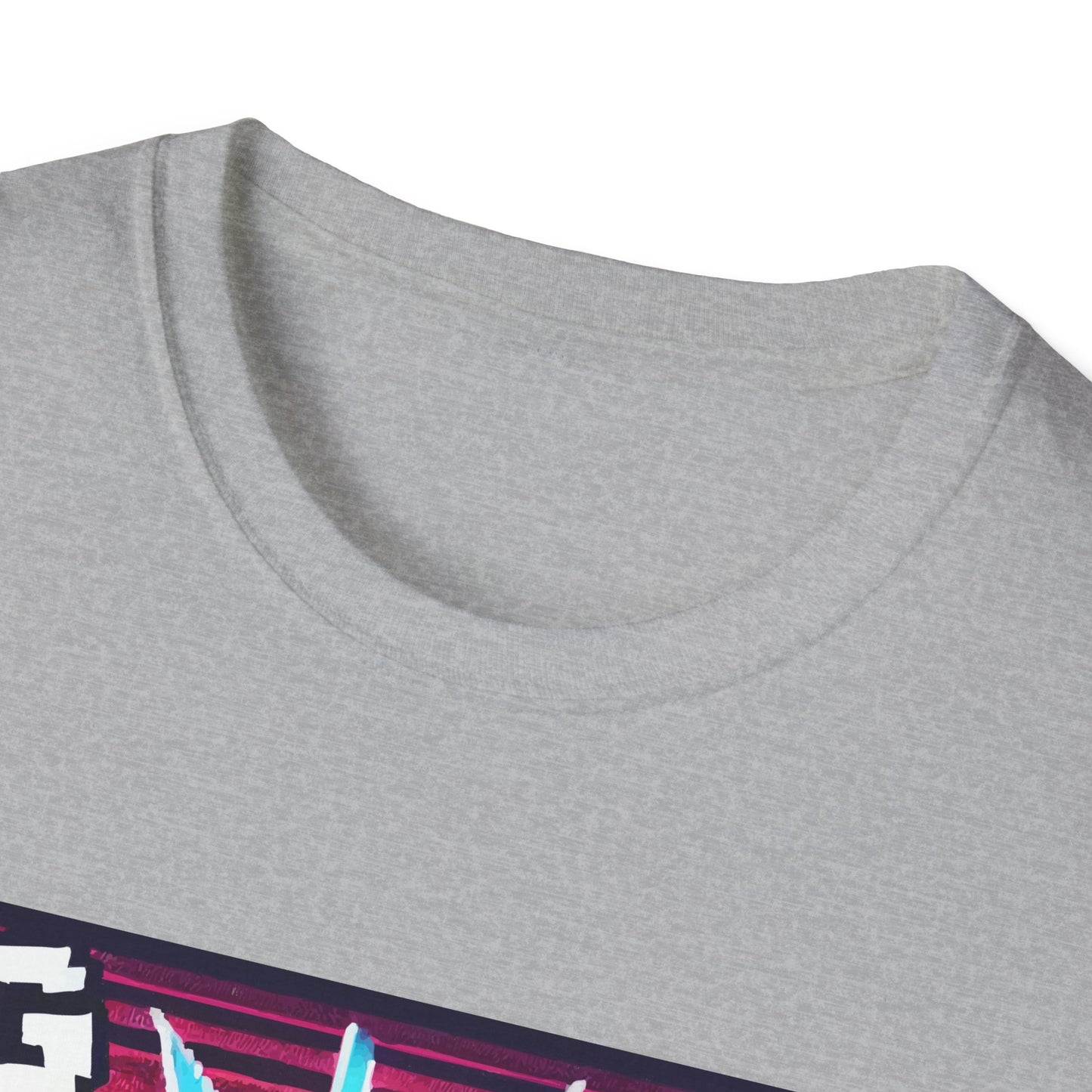Funny Gamer Unisex Softstyle T-Shirt - 'Lag Made Me Do It' Design