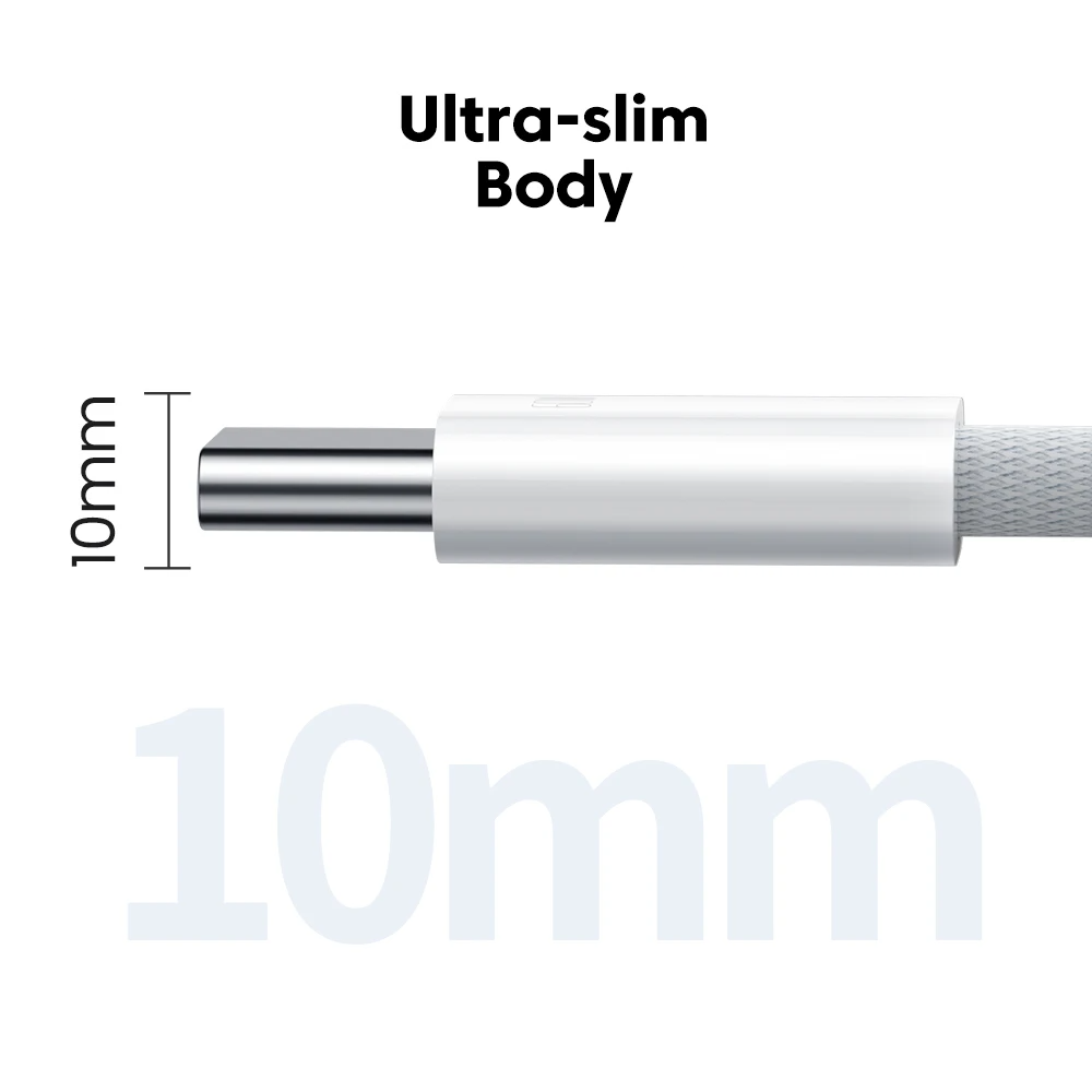 60W USB-C fast charging cable available in 1M and 2M lengths. Perfect for desk use, bedside charging, and travel convenience
