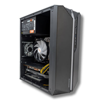 Gaming PC High FPS Rx 6600 XT MSI 32GB RAM 500GB NVMe 3TB HDD 🎮⚡