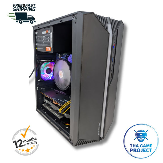 Gaming PC High FPS Rx 6600 XT MSI 32GB RAM 500GB NVMe 3TB HDD 🎮⚡